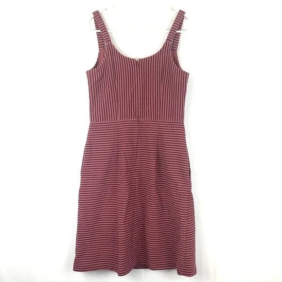 loft pink striped pocketed jumper dress 0 - Picture 4 of 5